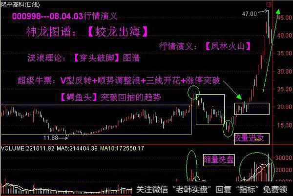 牛股形态分析之潜伏底经典图解