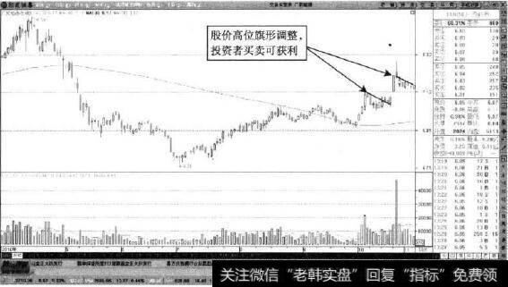 <a href='//m.sasasearch.com/pankouxuanji/256749.html'>广聚能源</a>—冲离回落的旗形调整形态