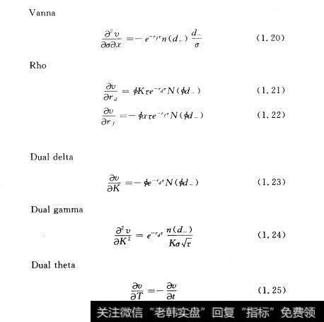 对于交易者来说，它们都是很重要的信息，它们已经是管理决策系统提供的标准信息，关于各种希腊符号之间的关系。