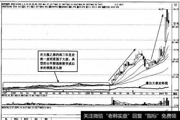 图1-10早期的强势股成为5.19行情领涨龙头股