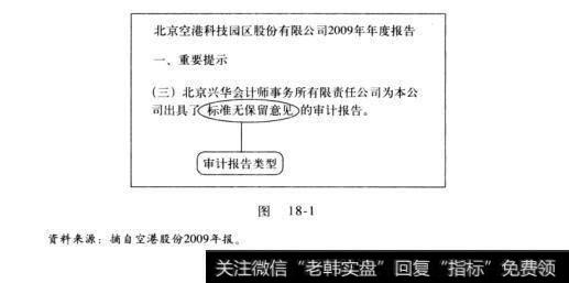 图18-1投资的质量鉴定书：审计报告