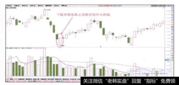 下跌末期急跌之后跳空低开大阳线的形态特征有哪些？