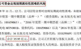 <em>东旭光电</em>复牌跌停 封单超330万手